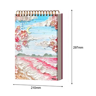 Foto 2 | 2pcs A4 Cuaderno Belug De Dibujo 240p Con Lámina Gruesa Rosa Palido