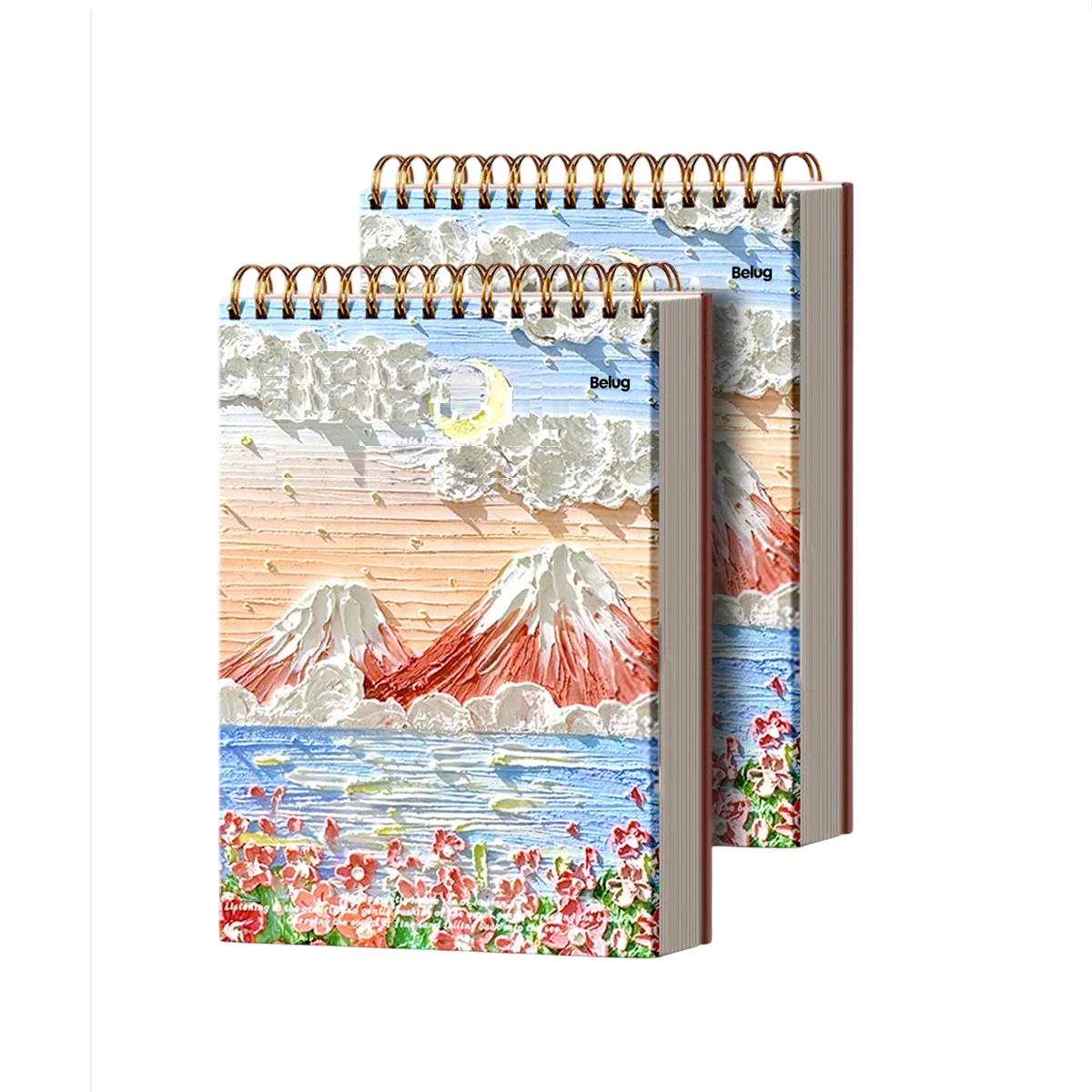 Foto 2 pulgar | 2pcs A4 Cuaderno Belug  De Dibujo 240p Con Lámina Gruesa Coral