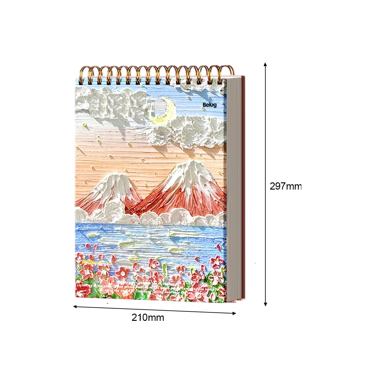 Foto 3 pulgar | 2pcs A4 Cuaderno Belug  De Dibujo 240p Con Lámina Gruesa Coral