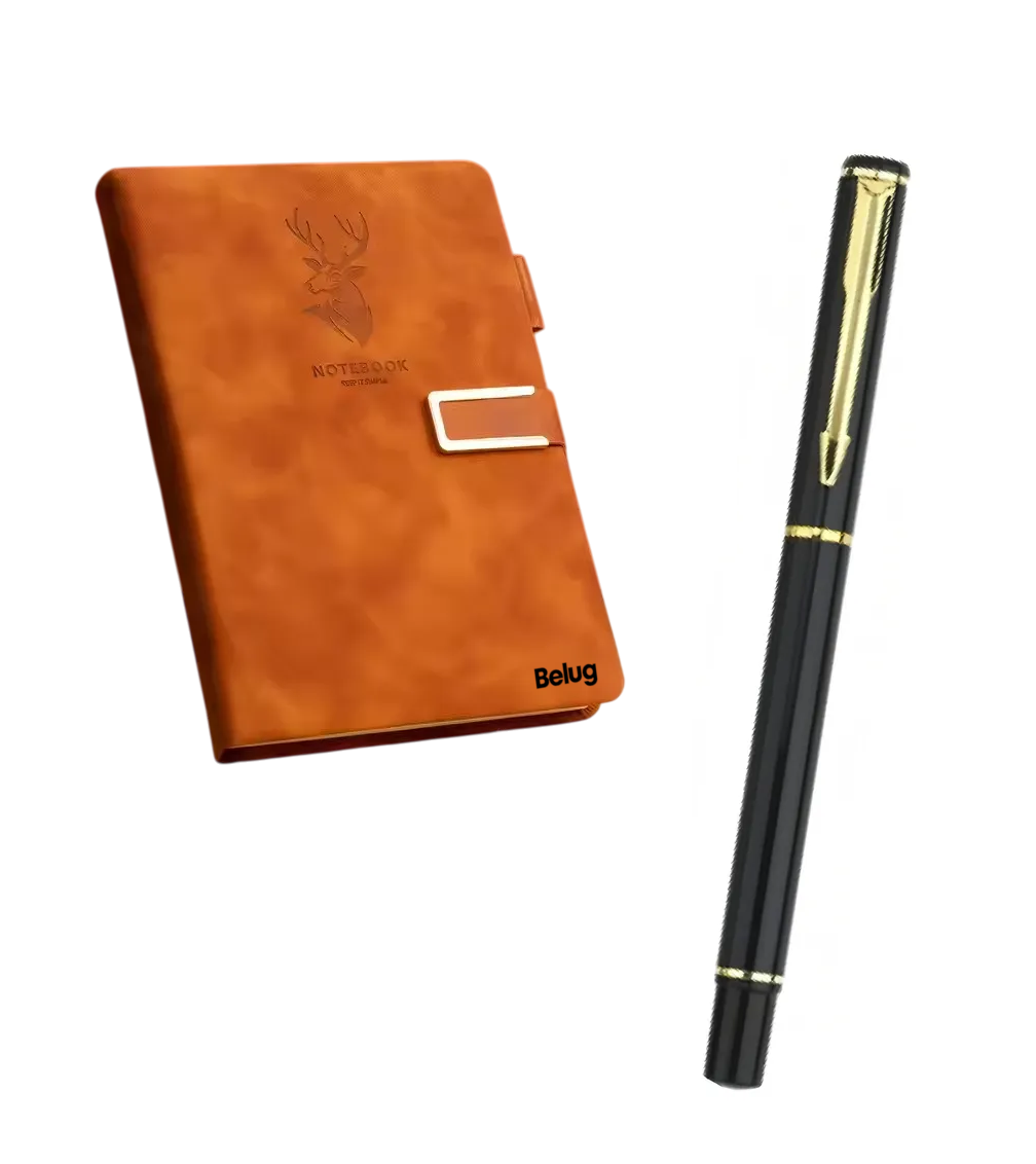 Foto 2 pulgar | Cuaderno Libreta A5 Notebook Regalo Pluma Marron