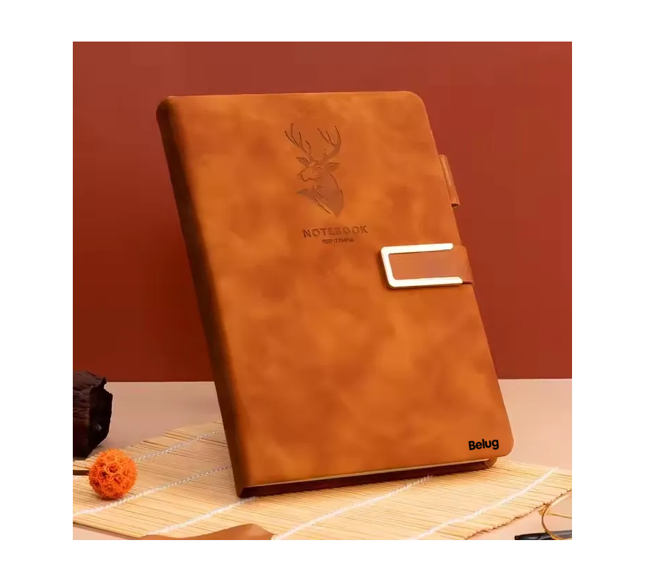 Foto 3 | Cuaderno Libreta A5 Notebook Regalo Pluma Marron