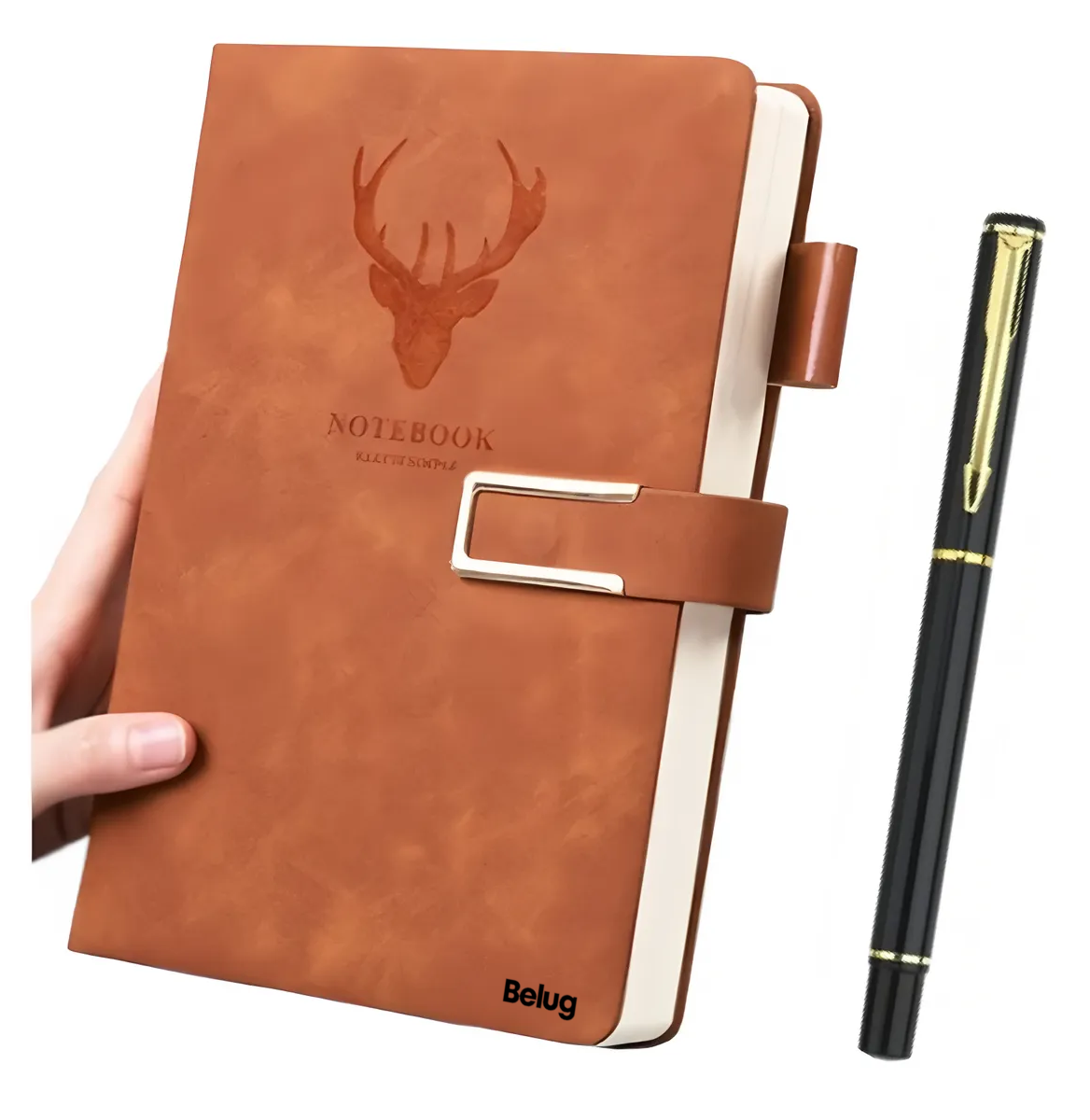 Foto 5 pulgar | Cuaderno Libreta A5 Notebook Regalo Pluma Marron