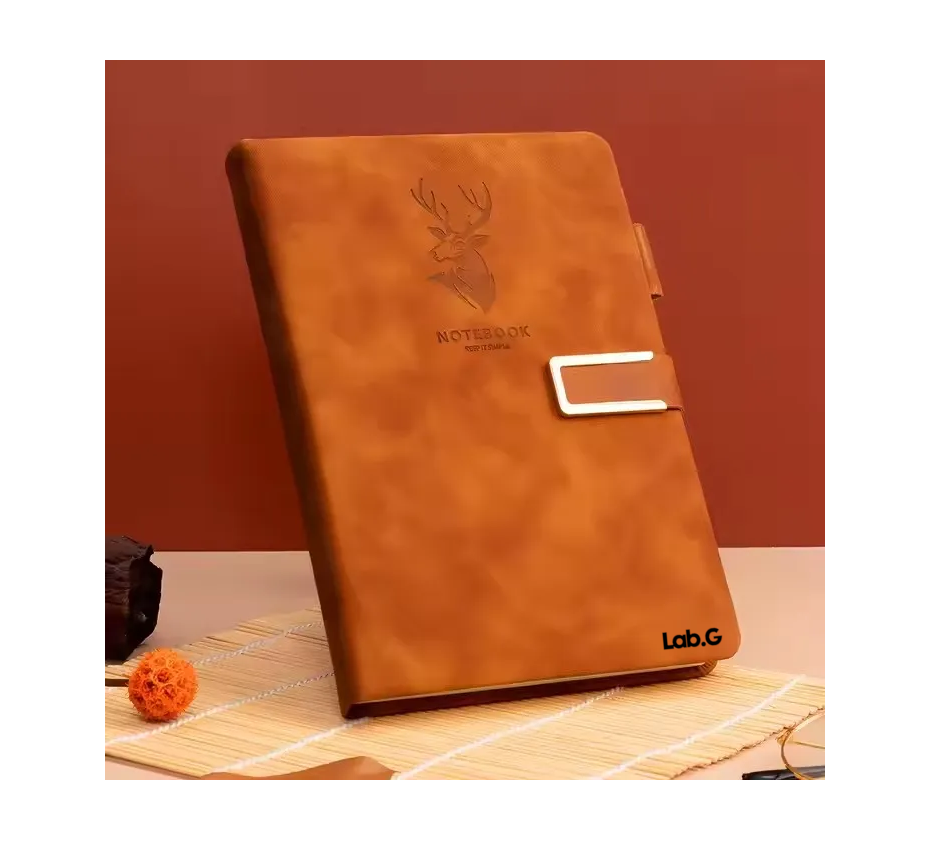 Foto 4 pulgar | Cuaderno Libreta A5 Notebook Regalo Pluma Marron
