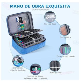 Foto 4 | Estuche Para Lapices 72 Ranuras Lapiceras Organizadoras