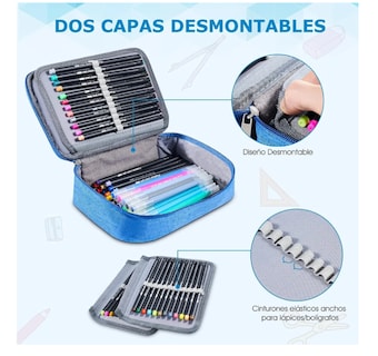 Foto 5 | Estuche Para Lapices 72 Ranuras Lapiceras Organizadoras