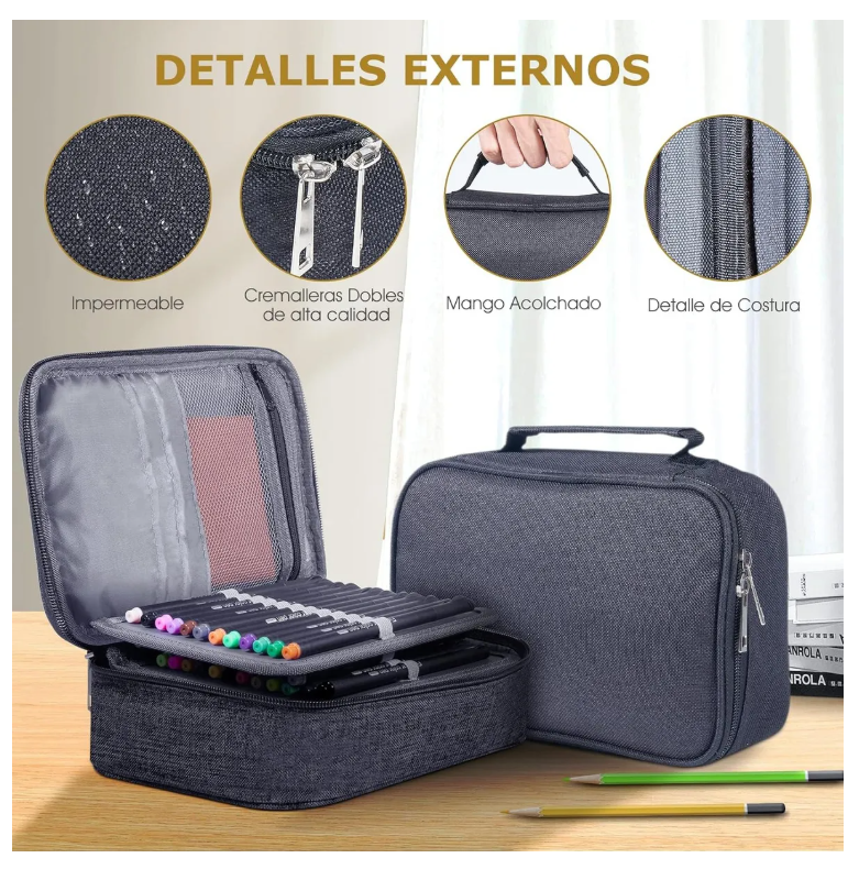 Foto 5 | Estuche Para Lapices 72 Ranuras Lapiceras Organizadoras