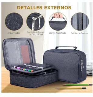 Foto 5 | Estuche Para Lapices 72 Ranuras Lapiceras Organizadoras