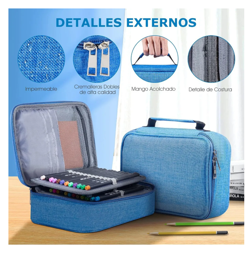 Foto 5 | Estuche Para Lapices 72 Ranuras Lapiceras Organizadoras
