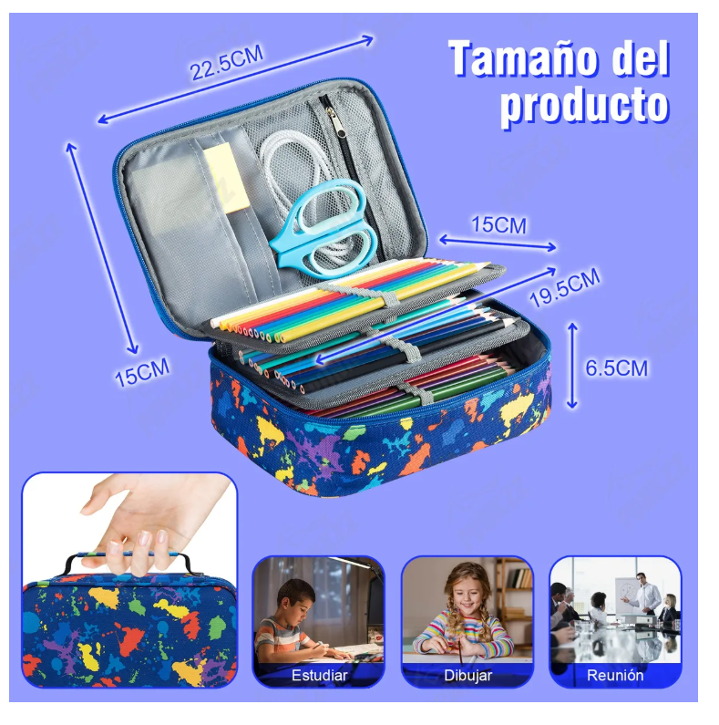 Foto 4 pulgar | Estuche Para Lápices Con 72 Ranuras De Gran Capacidad