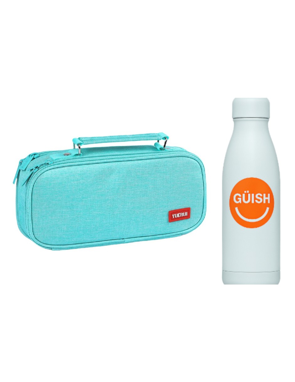 Foto 2 pulgar | Estuche Para Lápices 24cm 5 Capas + Gratis Termo Güish De Regalo