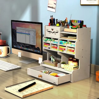Foto 4 | Estuche Para Lápices Belug Hogar Lapiceras Organizador C /cajones Blanco