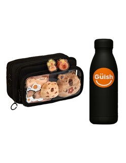 Foto 1 | Capibara Organizador De Bolígrafos Negro + Gratis Termo Güish De Regalo