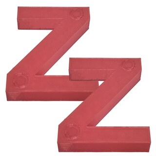 Foto 1 | Letras 3D Art Mxafd-166 2 Piezas Rojo