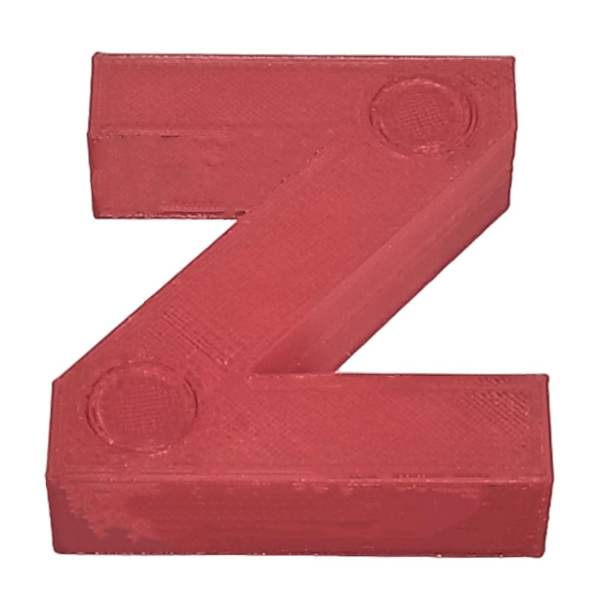 Letras 3D Art Mxafd-167 1 Pieza Rojo