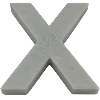 Foto 1 | Letra Decorativa para Pared 3D Art MXAFY-157 1 Pieza Gris