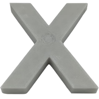 Foto 2 | Letra Decorativa para Pared 3D Art MXAFY-157 1 Pieza Gris