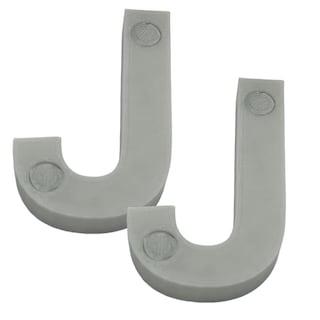 Foto 1 | Letras Elegantes Creativa 3D Art 2 Piezas Gris