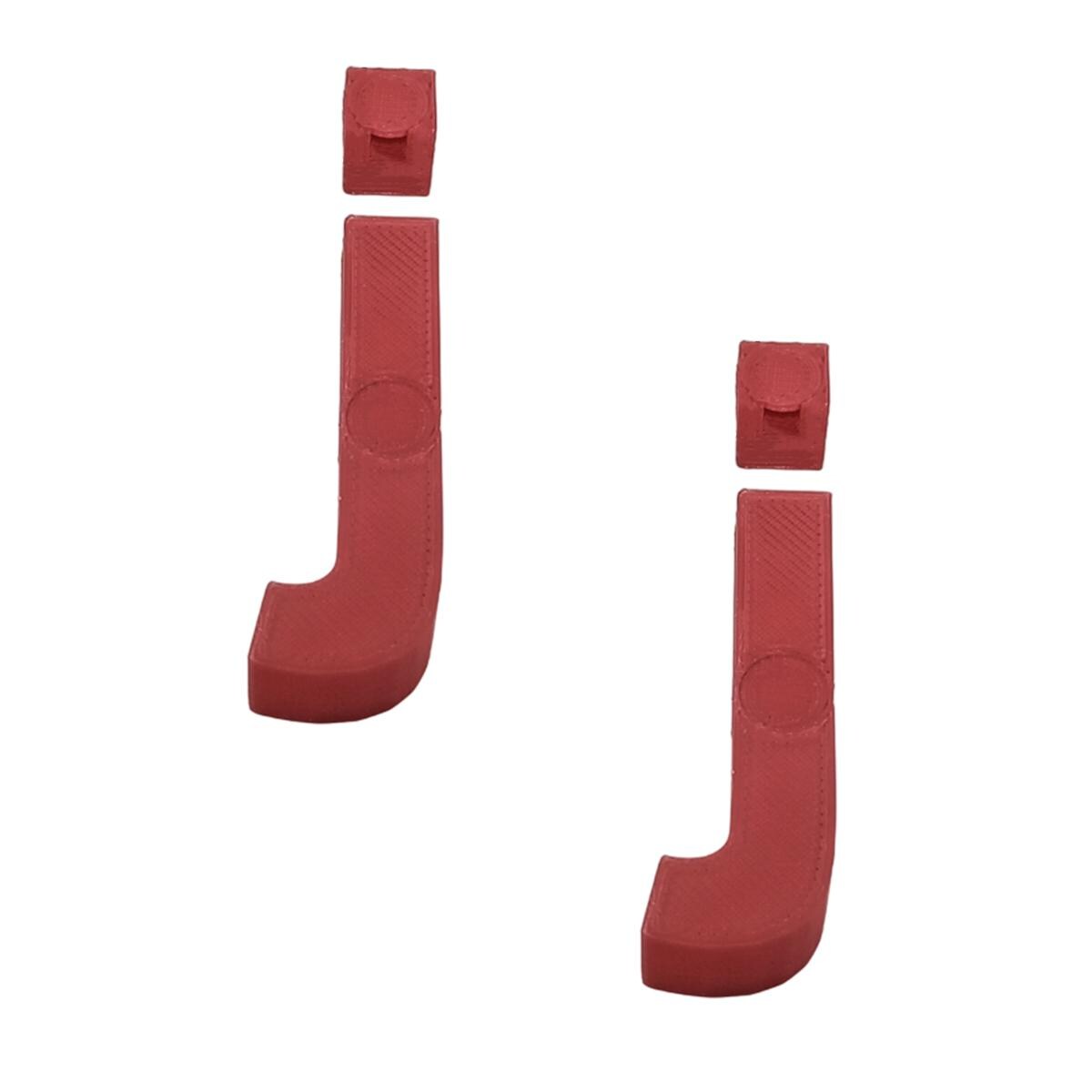 Letras J 3D Art Rojas 2 Piezas $267