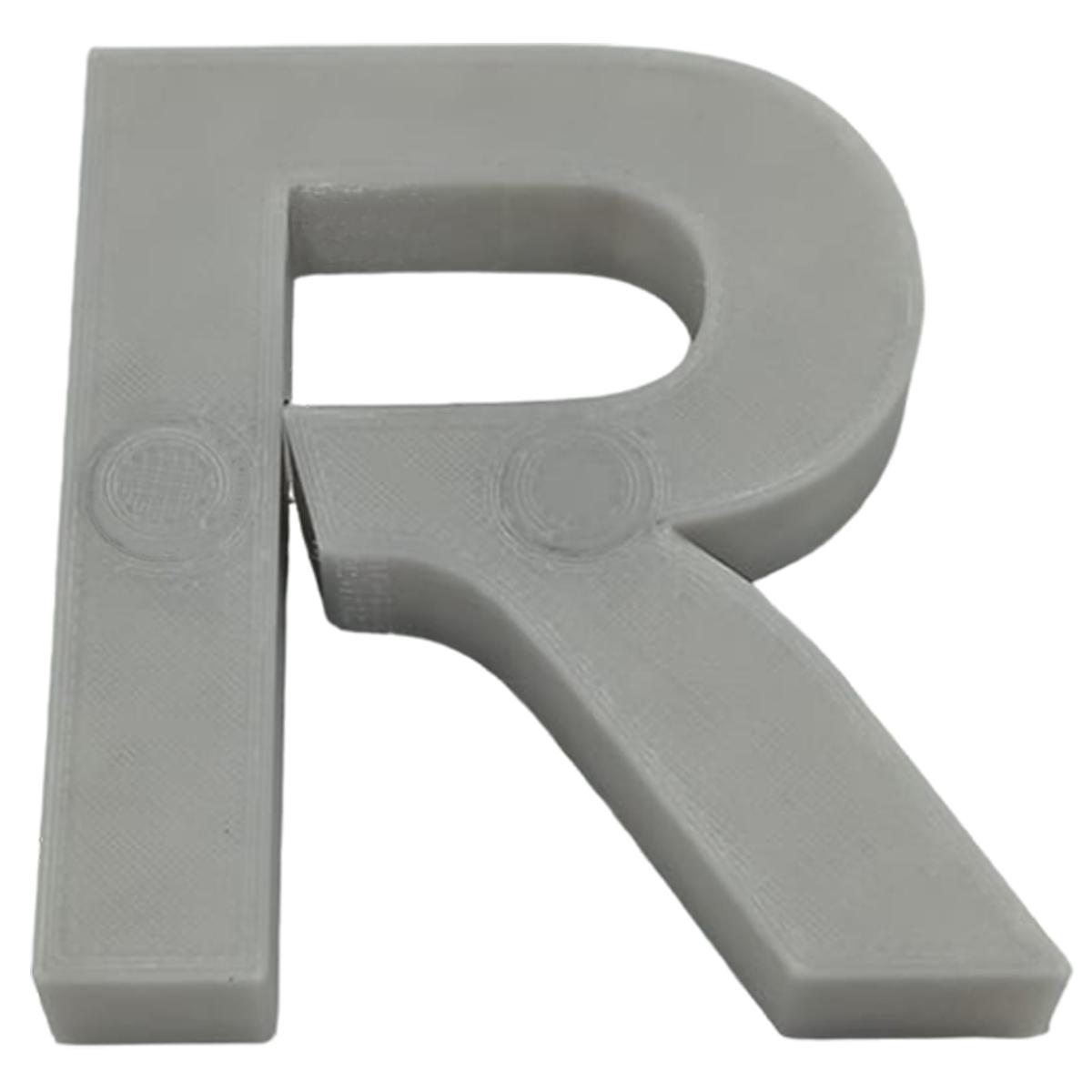 Letra 3d Art Mxafy-121 1 Pieza Gris