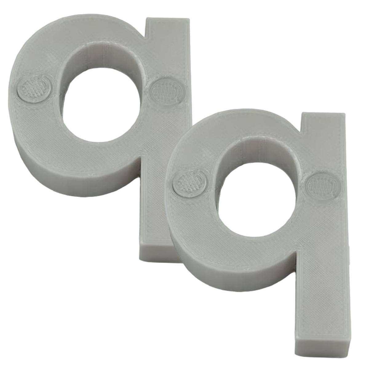 Foto 3 pulgar | Letra 3d Art Mxafy-120 2 Piezas Grises