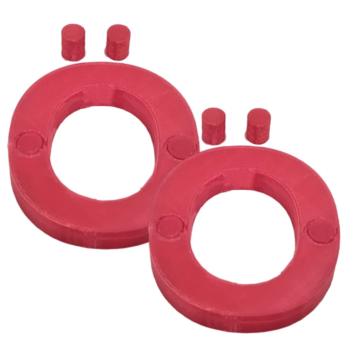 Foto 2 pulgar | Letras Elegantes Creativa 3D Art 2 Piezas Rojo