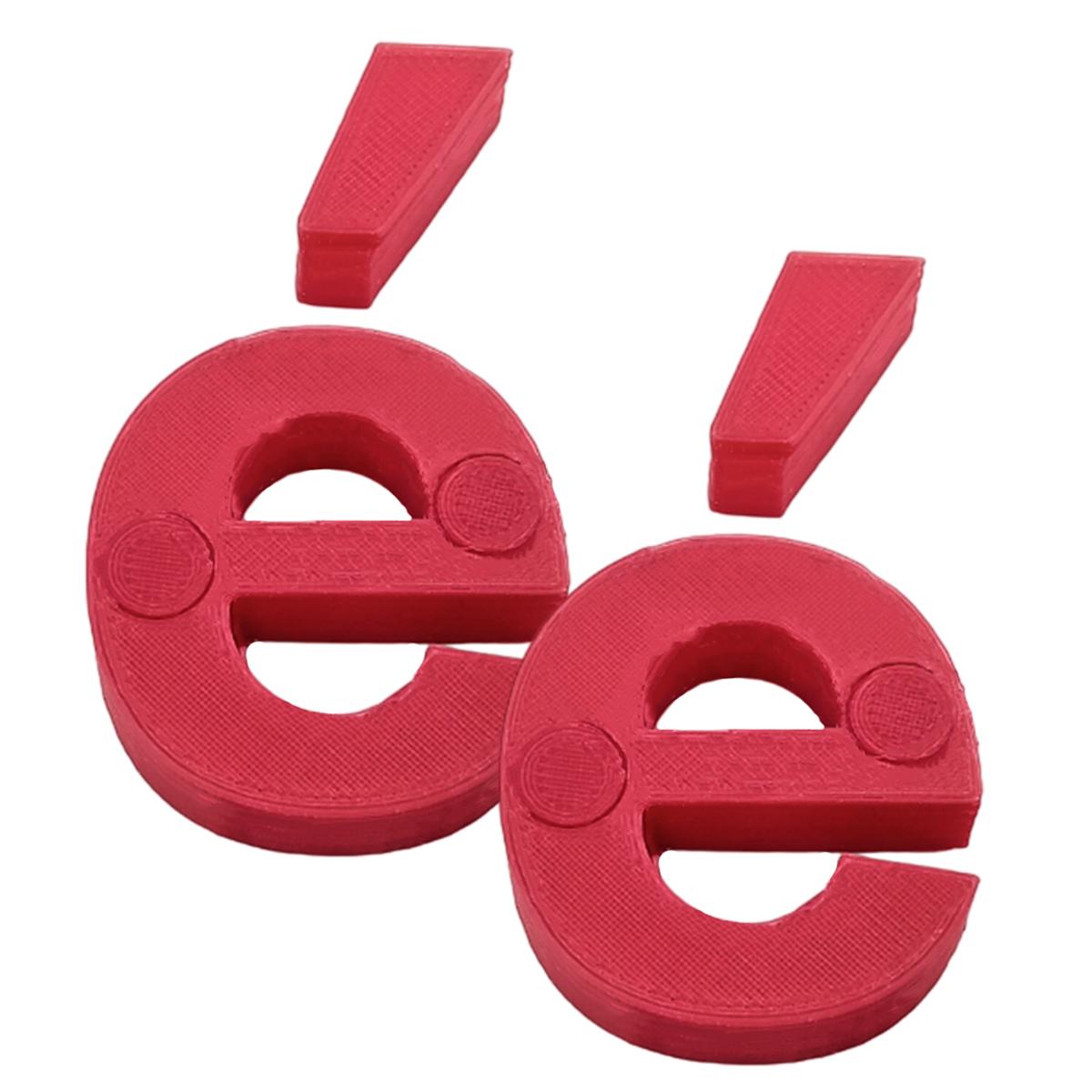 Letras Decorativa 3d Art Mxafd-042 2 Piezas Rojas