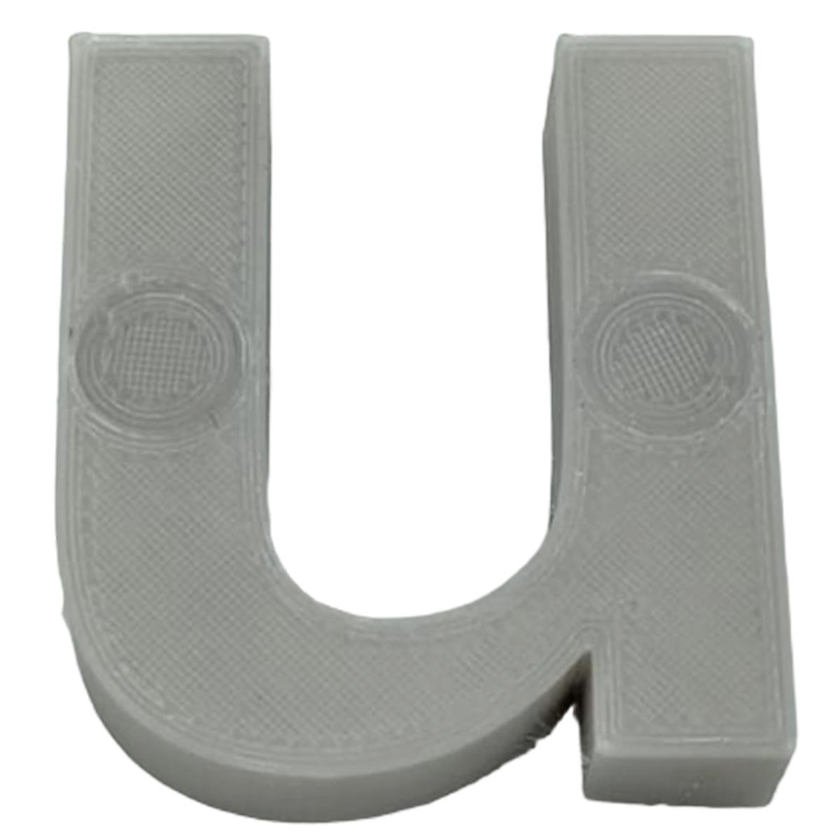 Foto 2 pulgar | Alfabeto Decoración Innovación3d Art Mxafy-141 1 Pieza Gris