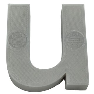 Foto 1 | Alfabeto Decoración Innovación3d Art Mxafy-141 1 Pieza Gris