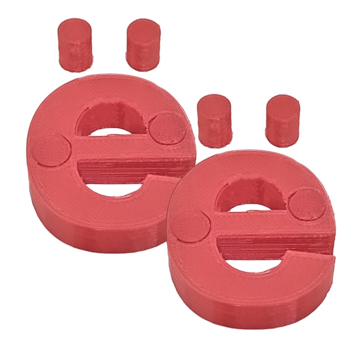 Letras Decorativas 3d Art Mxafd-044 2 Piezas Rojas