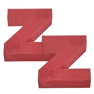 Foto 1 | Letras 3D Art Mxafd-168 2 Piezas Rojo