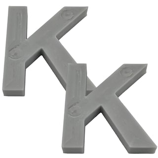 Foto 1 | Letras Elegantes Creative 3D Art 2 Piezas Gris