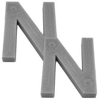 Foto 2 | Letras 3D Art Mxafy-090 2 Piezas Gray
