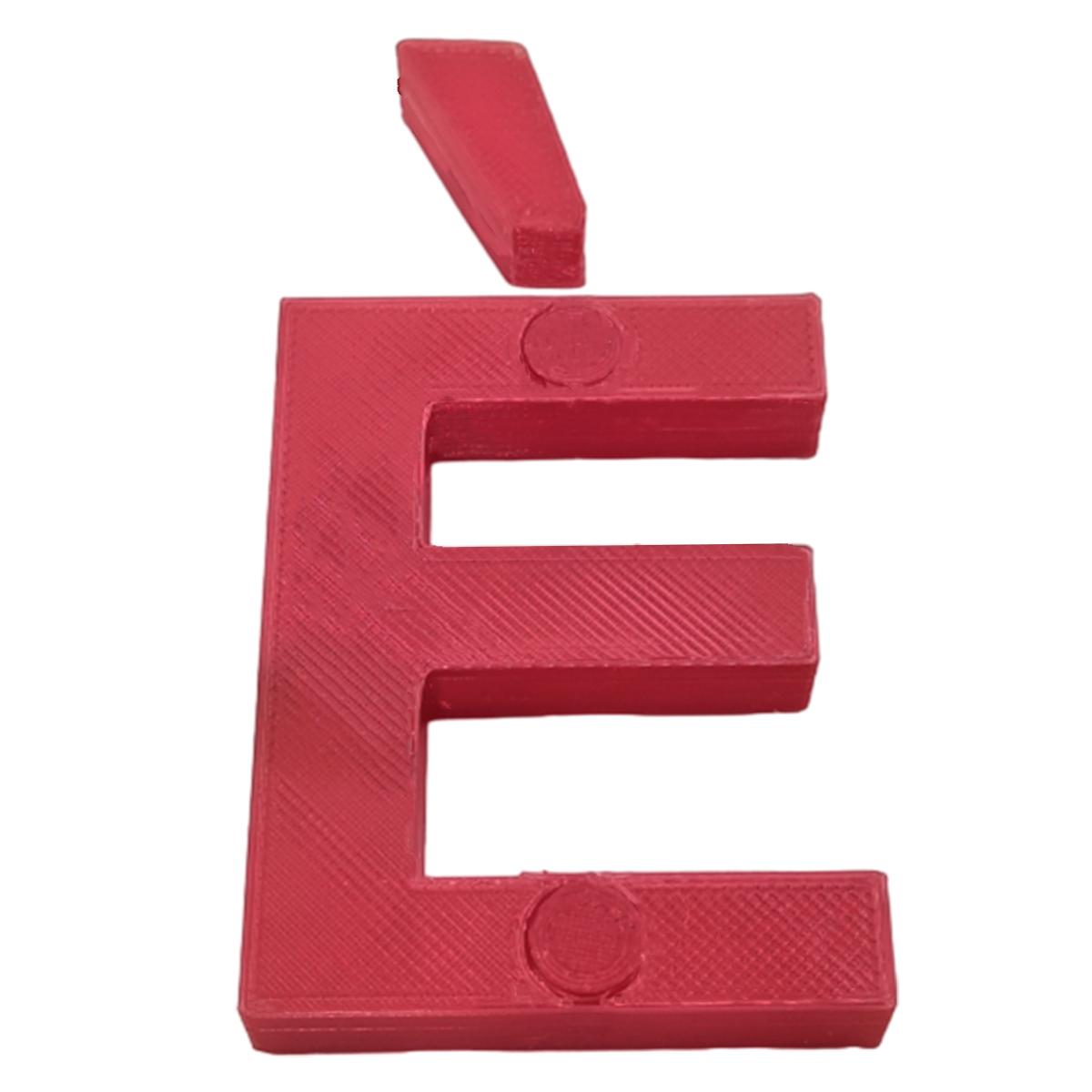 Foto 3 pulgar | Letras 3D Art Mxafd-031 1 Pieza Rojo
