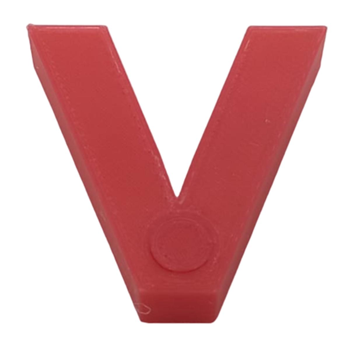 Foto 3 pulgar | Letra para Aprendizaje 3D Art 1 Pieza Rojo