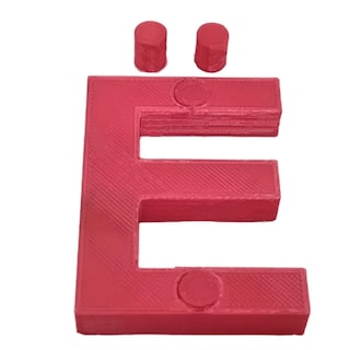 Foto 1 | Letras 3D Art Mxafd-035 1 Pieza Rojo