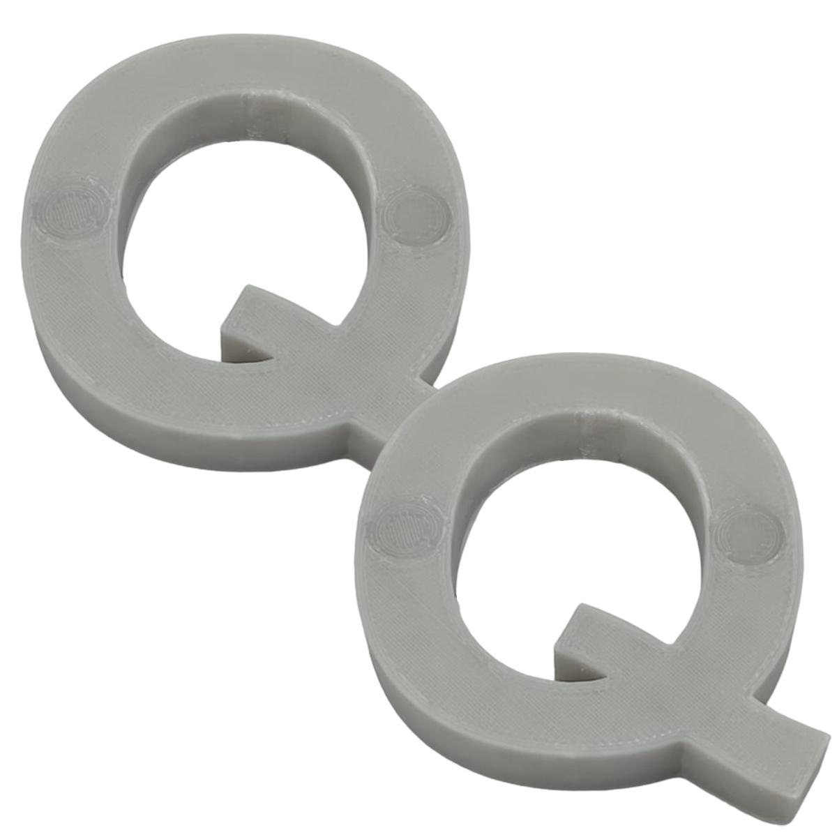 Foto 2 pulgar | Letras 3d Art Mxafy-118 2 Piezas Gris