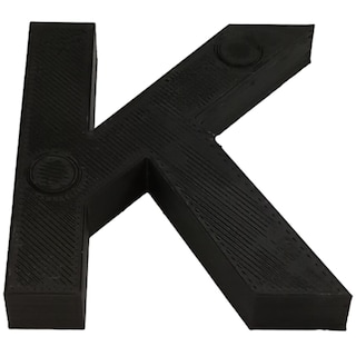 Foto 1 | Letra Elegante Creativa 3D Art 1 Pieza Negro