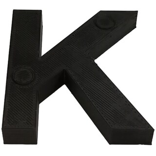 Foto 2 | Letra Elegante Creativa 3D Art 1 Pieza Negro