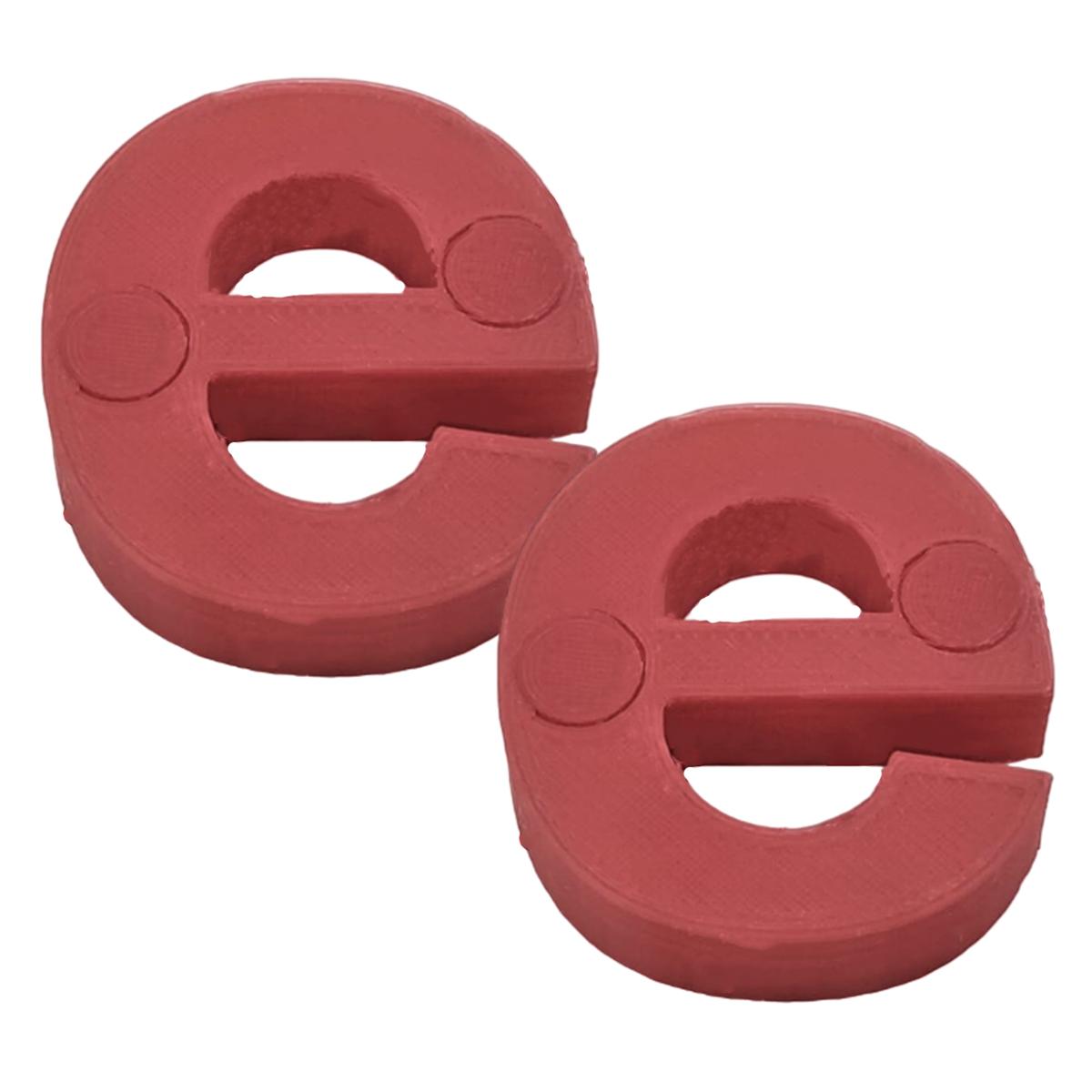 Letras 3d Arte y Diseño Educativo3d Art Mxafd-038 2 Piezas Rojas