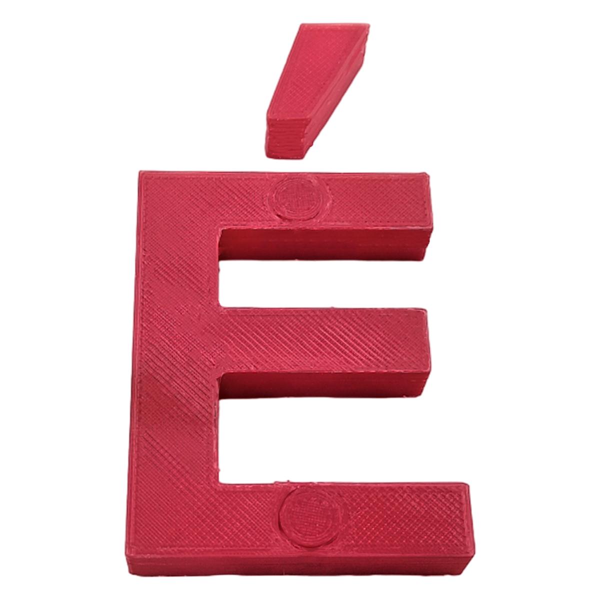 Letras 3D Art Mxafd-033 1 Pieza Rojo