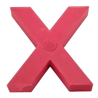 Foto 1 | Letra Decorativa Profesionales 3D Art 1 Pieza Rojo