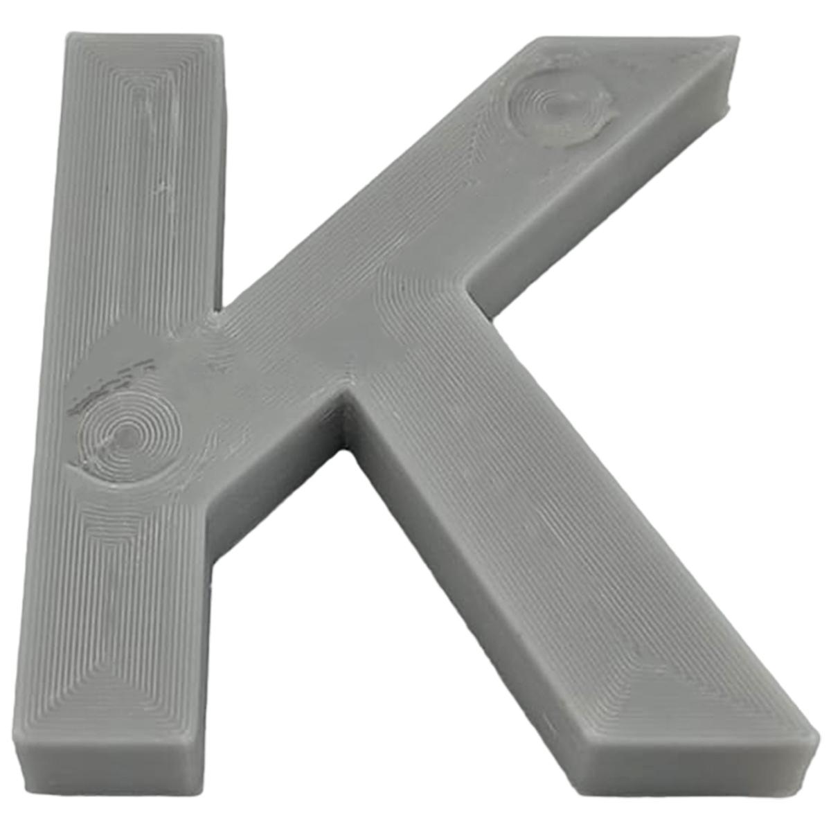 Foto 2 pulgar | Letra Elegante Creative 3D Art 1 Pieza Gris