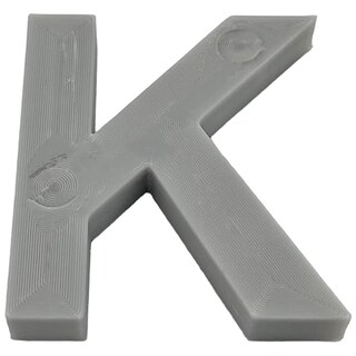 Foto 1 | Letra Elegante Creative 3D Art 1 Pieza Gris