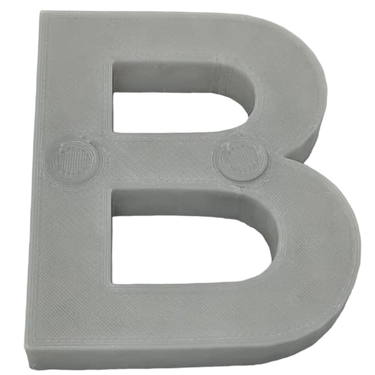 Foto 2 pulgar | Letras Elegantes En 3d Aprendizaje3d Art Mxafy-017 1 Pieza Gris