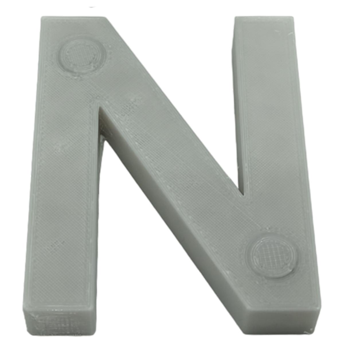 Letras 3D Art Mxafy-089 1 Pieza Gray