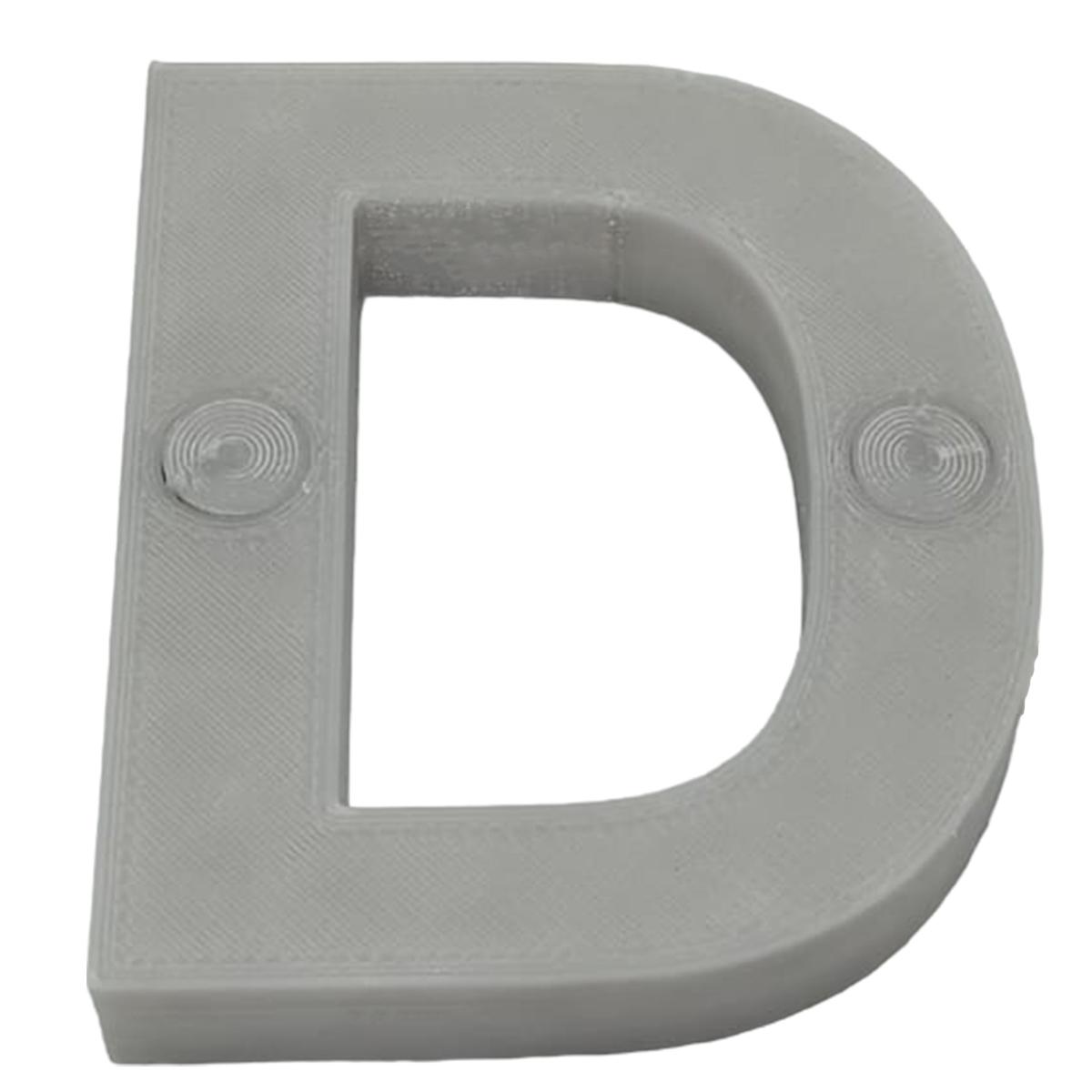 Foto 2 pulgar | Alfabeto Decoración Innovación3d Art Mxafy-025 1 Pieza Gris