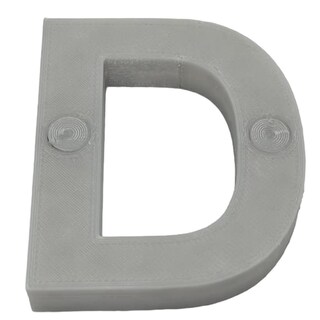 Foto 1 | Alfabeto Decoración Innovación3d Art Mxafy-025 1 Pieza Gris