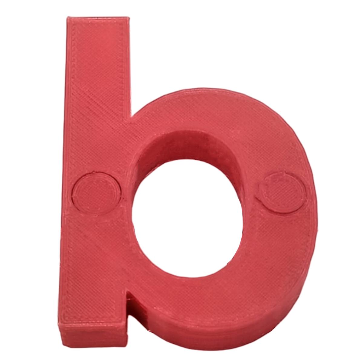 Letras 3D Art Mxafd-019 1 Pieza Rojo