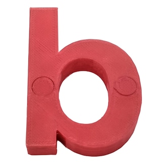 Foto 1 | Letras 3D Art Mxafd-019 1 Pieza Rojo