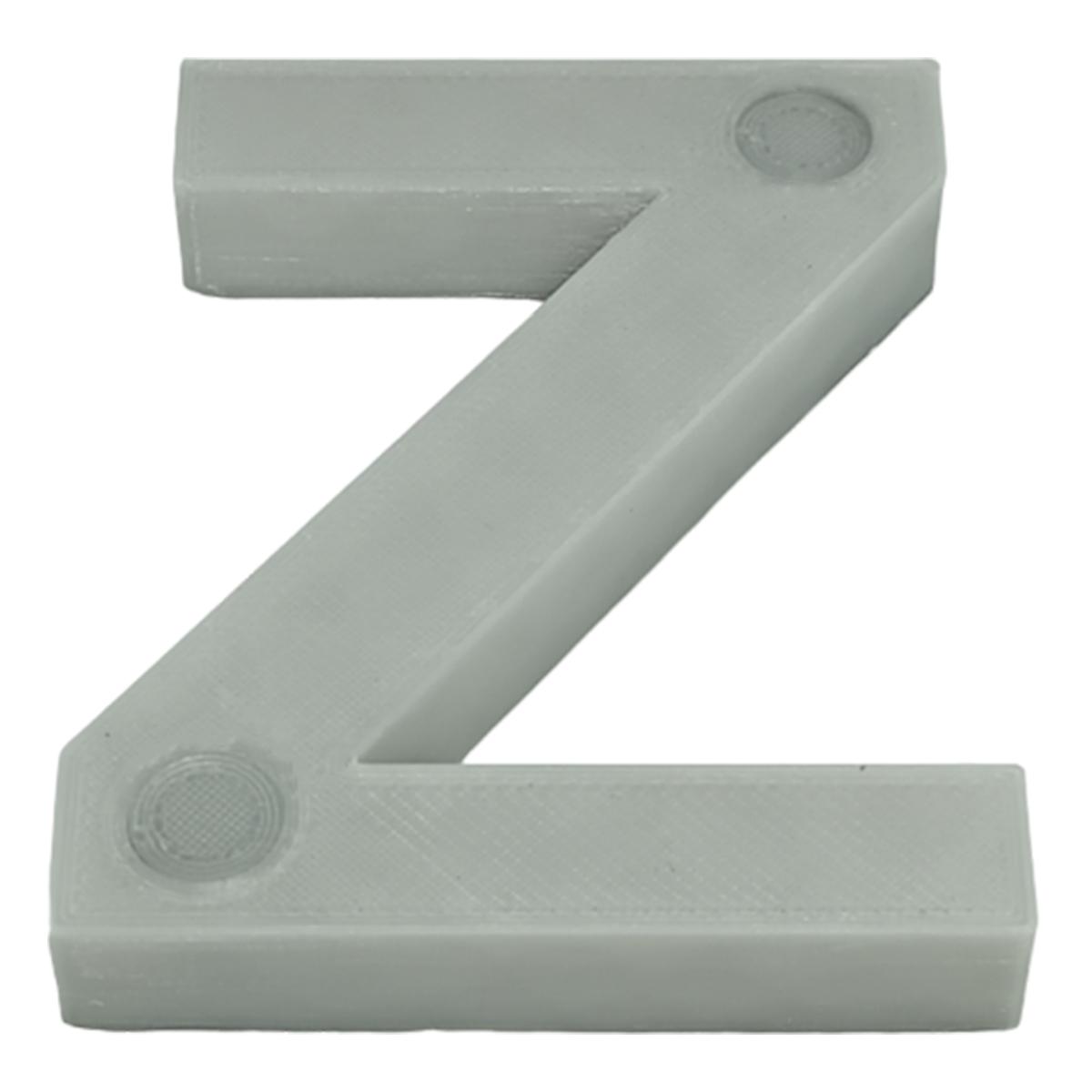 Foto 2 pulgar | Letra Decorativa para Pared 3D Art MXAFY-165 1 Pieza Gris
